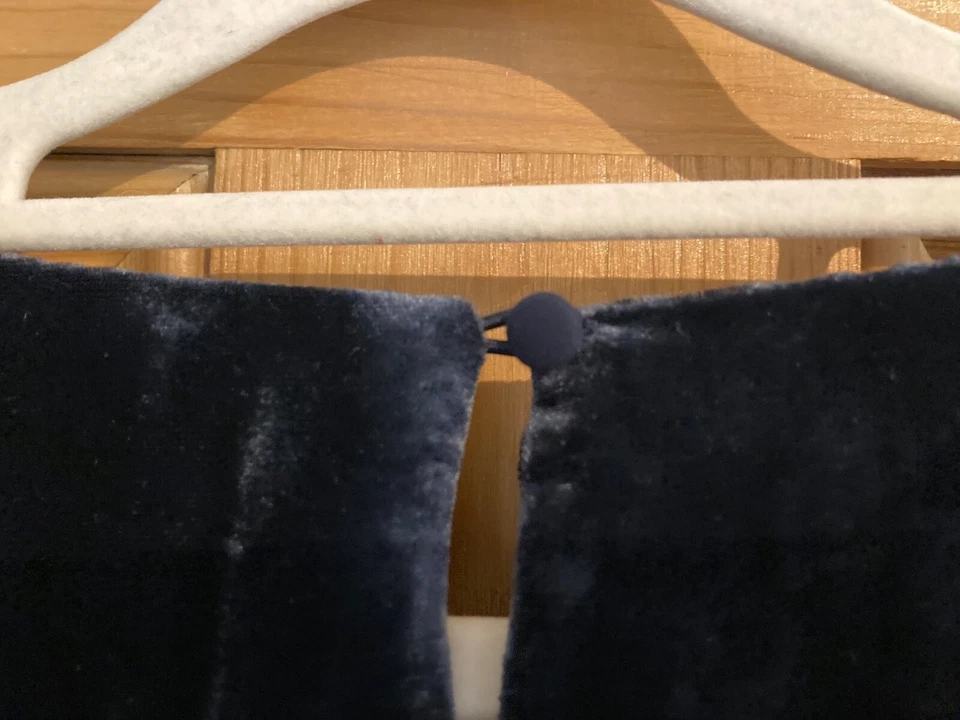 CREW CLOTHING ladies UK 18 very dark blue velvety occasion top. New with tags - Image 4 of 4