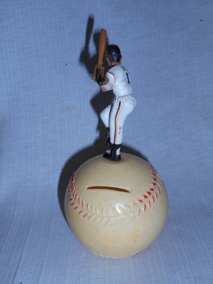 Old Soft Vinyl Giant King Postal Savings Ballpost Office Piggy Bank