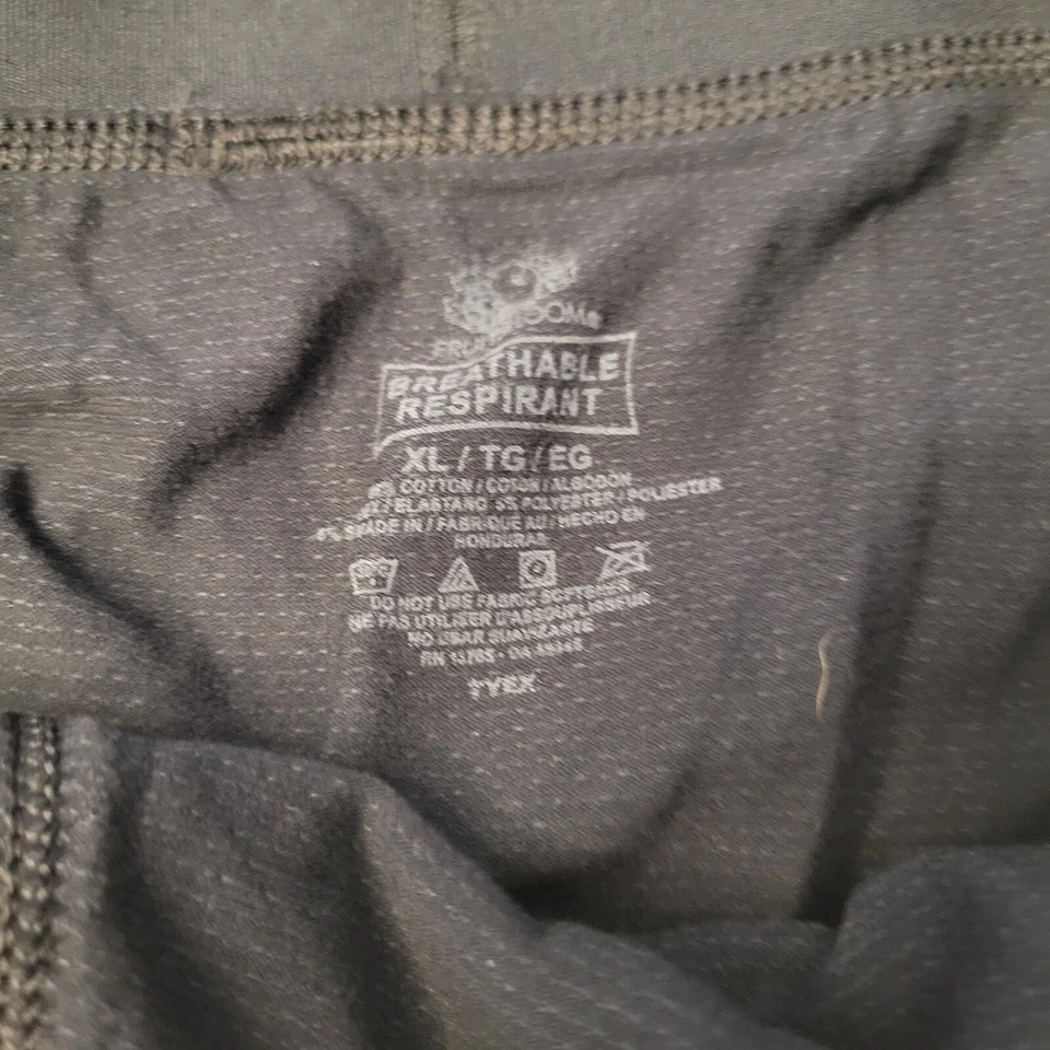 Calzoncillo y calzoncillo boxer de doble capa negro y gris Fruit of the Loom para hombre talla XL Foto 4 de 4