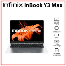 (New) Inifnix Inbook Y3 Max SILVER 16GB RAM 512GB SSD Windows PC Laptop