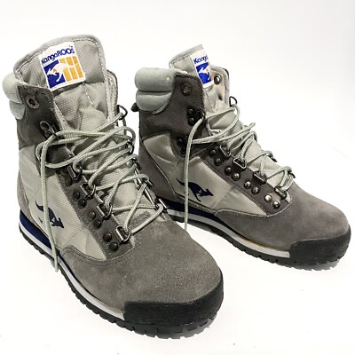 Vintage 80’s KANGAROOS Pocket Hiking Boots Womens Mens Leather  Shoes