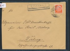 25649) Landpost Ra2 BILLINGS Gro&szlig; Bieberau (Odenwald) Land, Brief 193x
