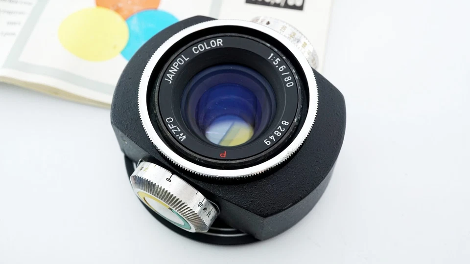 Creative Janpol Color 5.6/80mm PZO Lens M42 4 filters Poland Enlarger SPR137 - Image 3 of 4