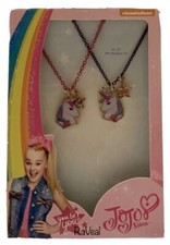 JoJo Siwa Unicorn 16  -18  BFF Necklace Set Bows You Be You   