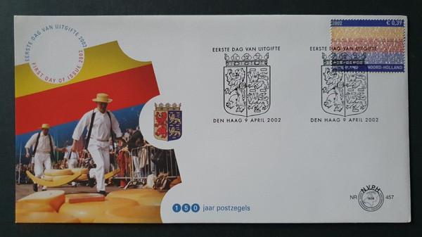 Países Bajos Provincia de Países Bajos 2002 Holanda del Norte Mercado de Quesos Nº 457 FDC