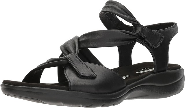 clarks saylie moon leather sport sandals