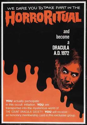 DRACULA AD 1972 Movie POSTER 27x40 Christopher Lee Peter Cushing