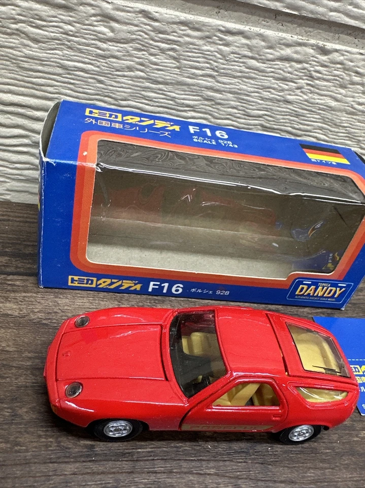 TOMICA DANDY F16 - PORSCHE 928 Rojo CASI COMO NUEVO CAJA EXCELENTE JAPÓN Foto 3 de 4