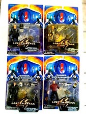 4 DIFFERENT LOST IN SPACE FIGURES JUDY, JOHN ROBINSON, DR SMITH, MAJ. WEST -MOCS