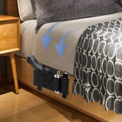Tactical Gun Holster Under Mattress Bedside Car Seat Desk Holster Handgun Pouch