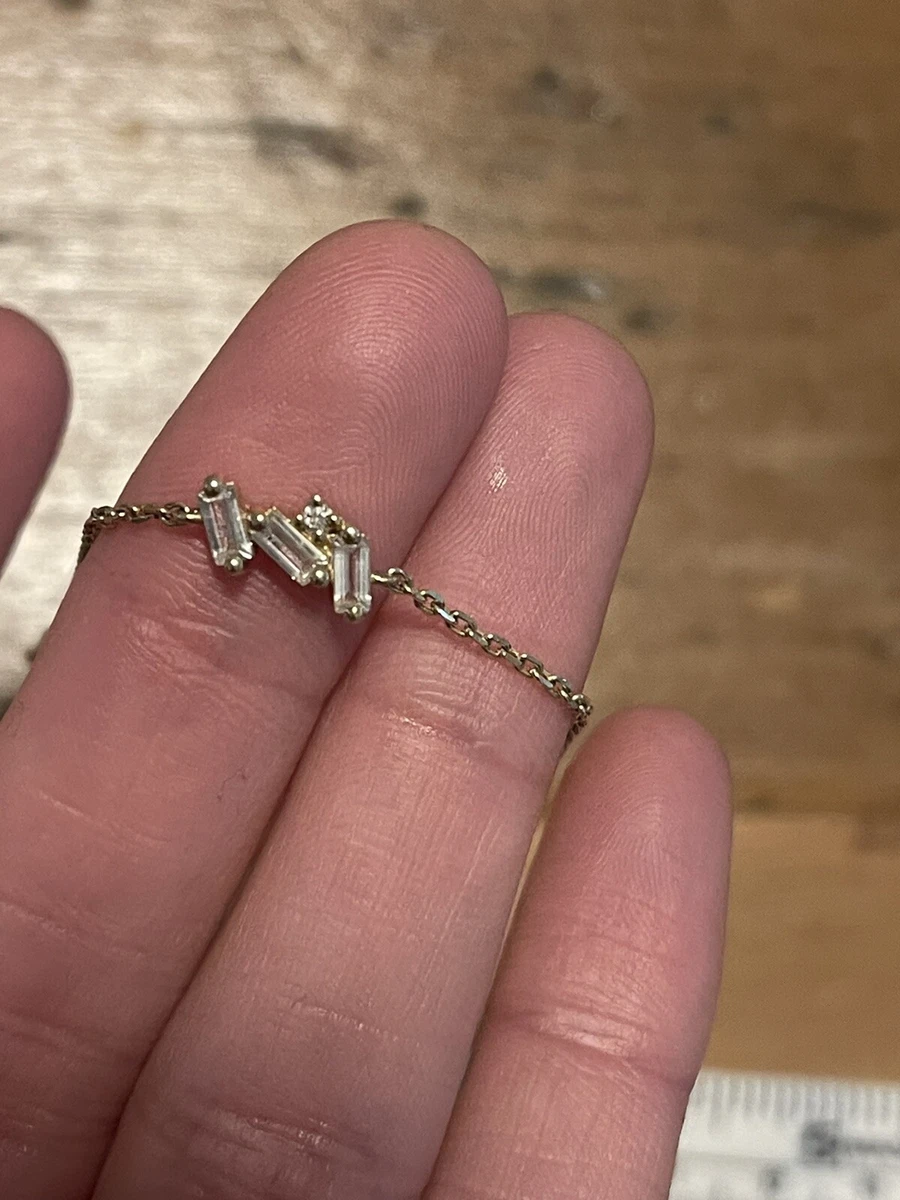 Suzanne Kalan 18kt yellow gold tennis bracelet