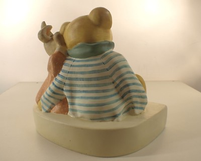 Statue Publicitaire Moulin Roty – Ours Et Lapin, Présentoir Magasin, Résine 24 Cm