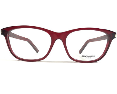 Saint Laurent Eyeglasses Frames SL12 008 Clear Red Square Full Rim 54-16-140