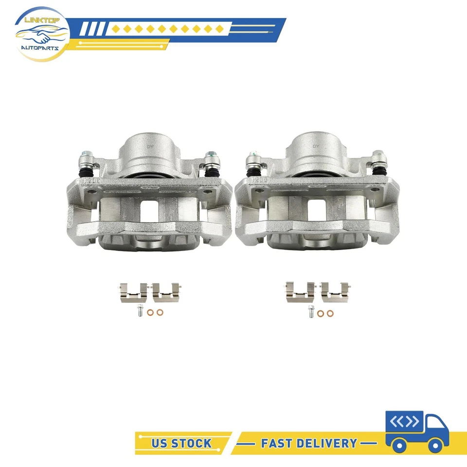 Par de pinzas de freno delanteras con soporte para Acura RL 2001-2003 1999-2004 Acura CL Foto 2 de 4