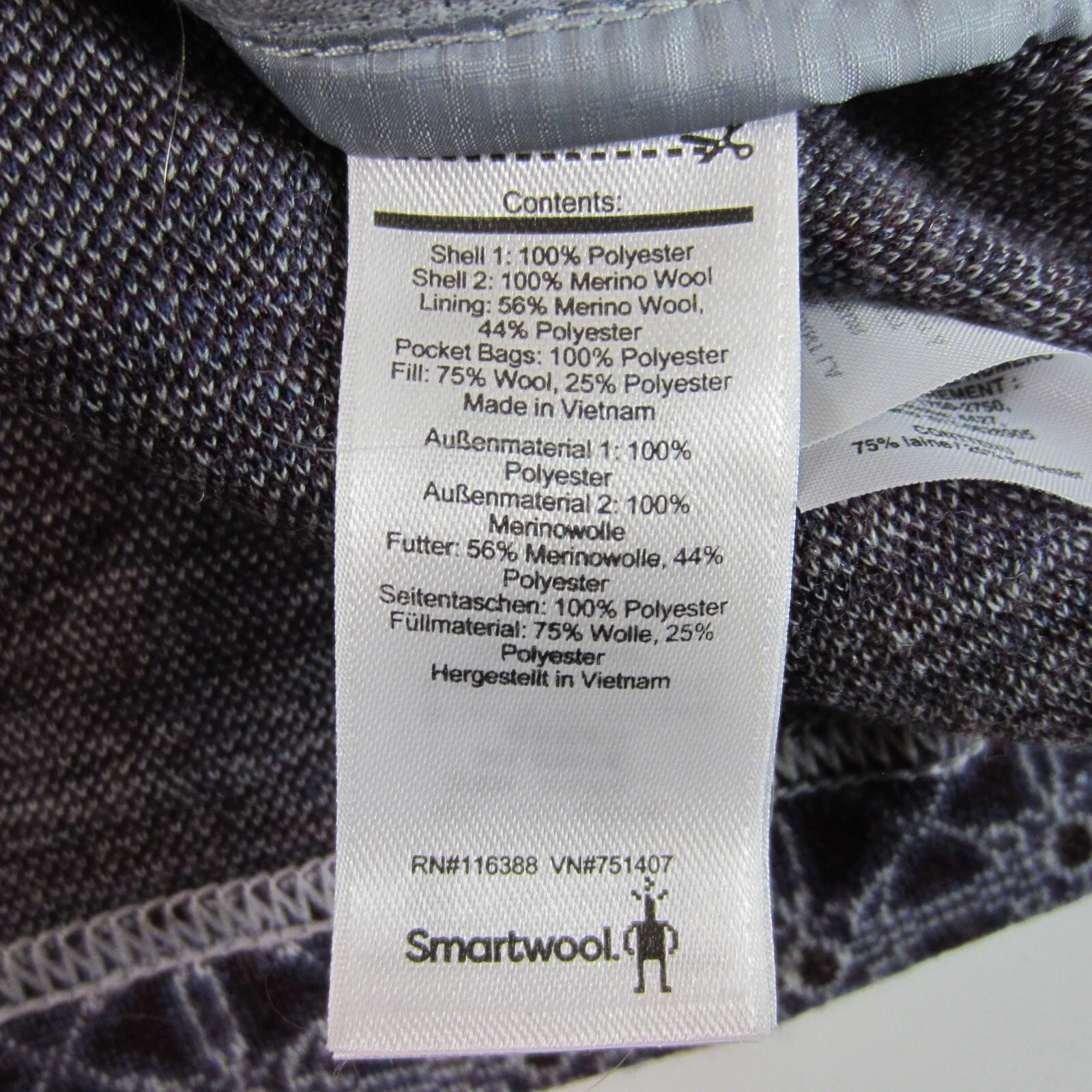 smartwool propulsion 60 quilted merino wool zip up puffer jacket