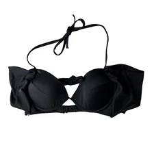 SunDazed Simone HLT Bikini Swim Suit Top Womens 34DD Black Padded New