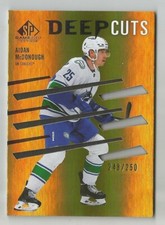 2023-24 UD SP Game Used Deep Cuts Adam McDonough #'d 248/250 Card #DC-52 Canucks