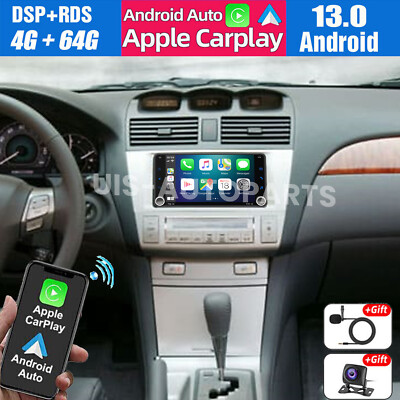 4+64GB For Toyota Solara 2004-2008 CarPlay Android 13 Car Stereo Radio GPS Navi