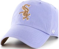 47 Brand Chicago White Sox Lilac Sidepatch Clean Up Curved Visor Strapback Cap