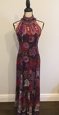 VALENTINO Couture Gown Authentic Beaded Floral Silk Fall/Winter O6 Sz 6 $11,500!