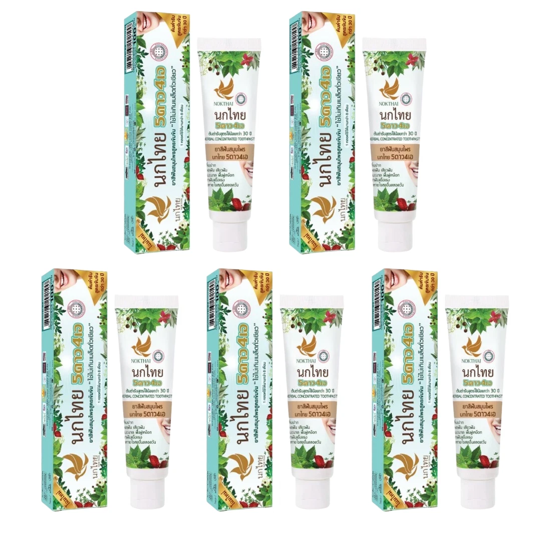 Nokthai Thai Herbal Toothpaste 5 Star 4 A Concentrated Breath