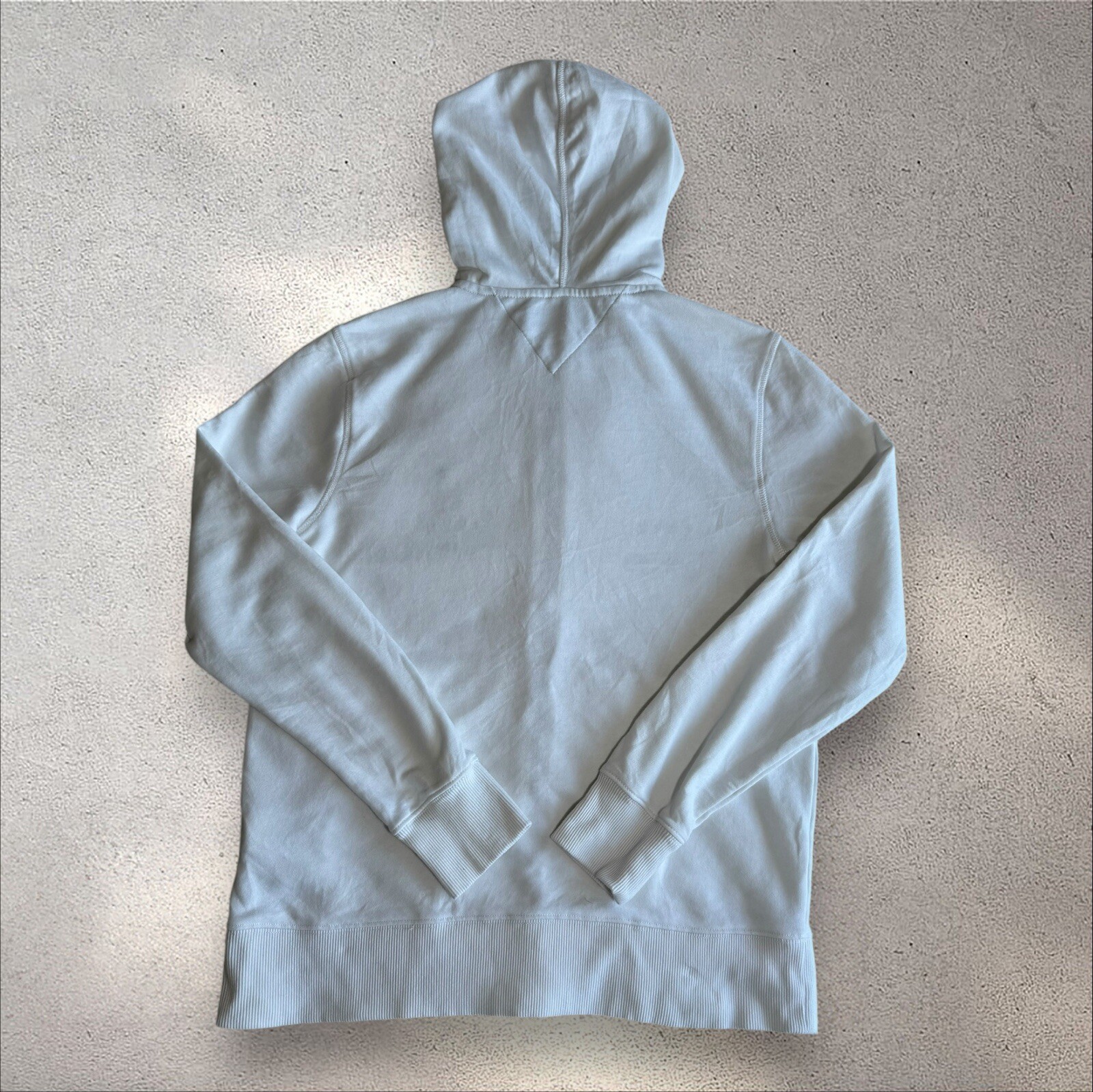 Tommy Hilfiger White Essential Logo Hooded Jacket S image 2