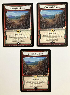 Corrupted Ground (3) L5R Legend of the Five Rings CCG Gold Edition GE
