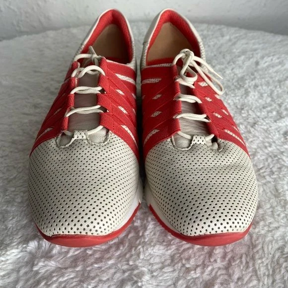 Zapatillas Tenis Sesto Meucci Damas Cuero Naranja Tostado Talla 9.5 Hechas en Italia Foto 3 de 4