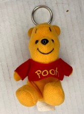 Vintage Disney Winnie the Pooh Plush Keychain w/Zipper Pouch