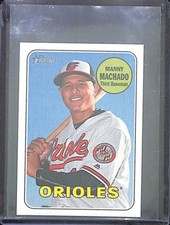 2018 Topps Heritage Mini Variation #151 Manny Machado No 9 of 100