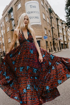 Free People X Zandra Rhodes Super Nova Maxi Dress. Womens small. New