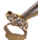 GIA 14k yellow gold .98ct round diamond engagement ring wedding band 4.2g 5.25 — photo 5