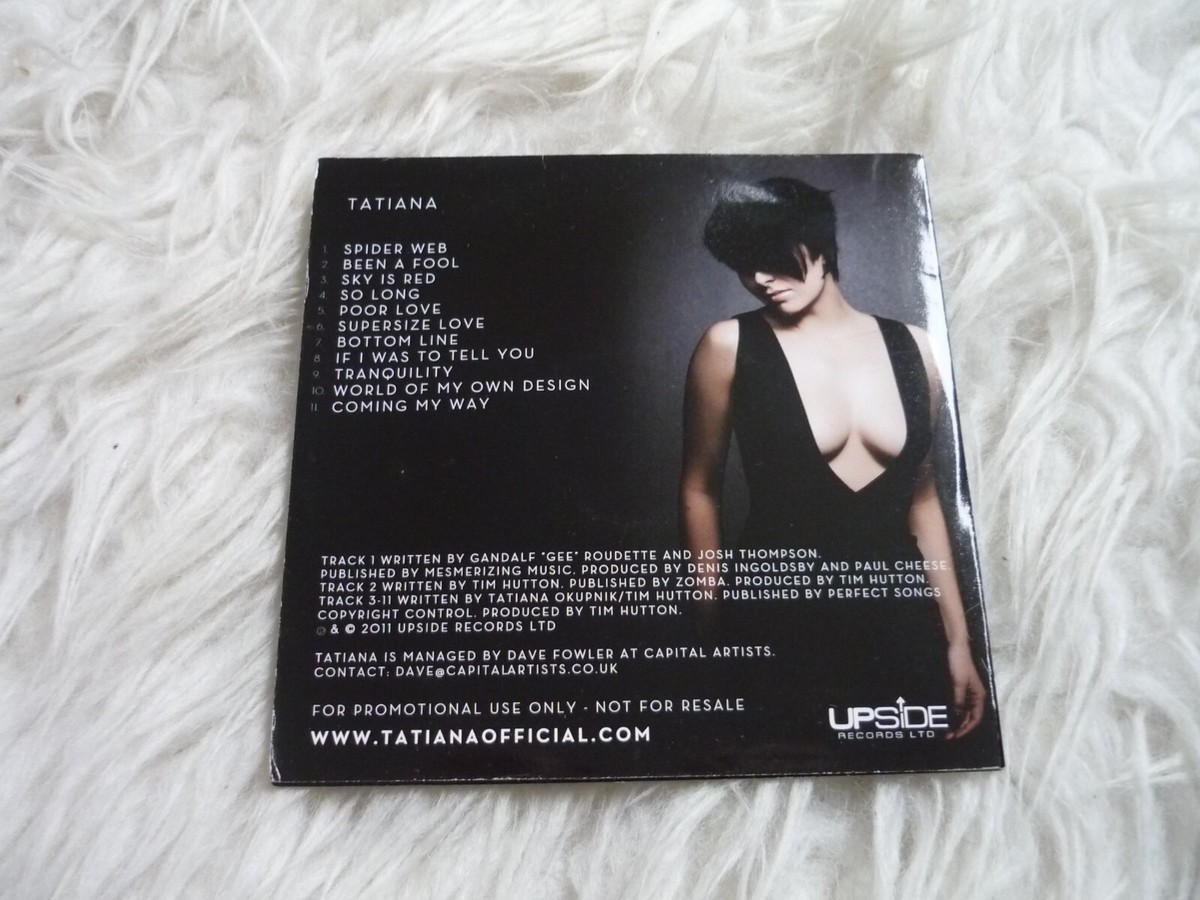 Music CD PROMO tatiana spider web album hand signed UK