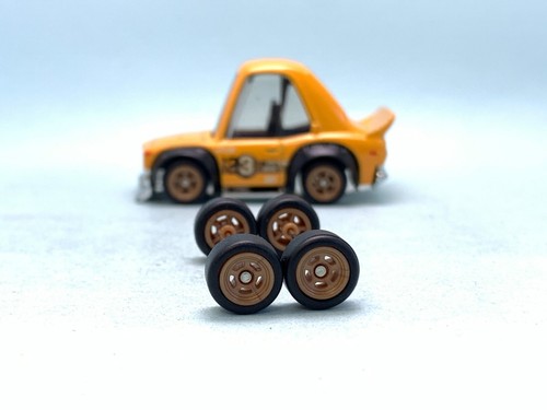 Roues Real Riders R023 Pour Modèles Hot Wheels 1/64 - 5 Rayons, 10mm, Couleur Grise (lot De 4)