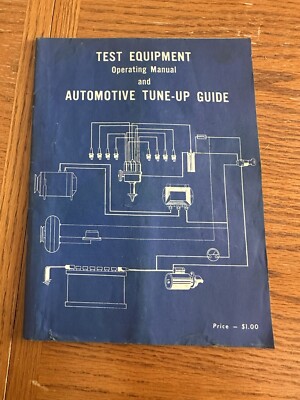 Vintage Test Equipment Operating Manual Automotive Tune-Up Guide Paperback