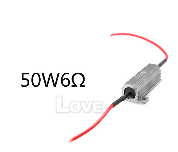 4 Pcs 50W 12V 6Ω LED Indicator Flash Rate Relay Load Resistor Bulbs