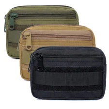 Tactical Molle Admin Pouch EDC EMT Utility Tool Bag Military Waist Organizer