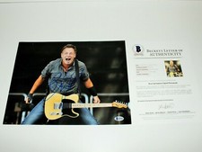 BRUCE SPRINGSTEEN SIGNED 11x14 PHOTO BECKETT COA PROOF BORN TO RUN IN THE USA