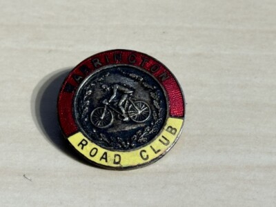 Vintage Warrington Road Club Enamel Badge Cycling Cyclist Cycle