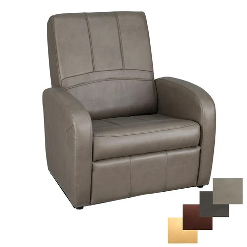 RecPro Charles RV Gaming Chair Ottoman Great Gift Idea RV Furniture Putty
