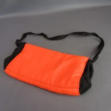 Blaze Orange Hunting Muffler 8" x 16" Hand Warmer with Neck Strap