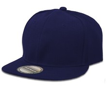 Men Snapback Hat Classic Hip Hop Flat Brim Bill Baseball Cap Solid Plain Hats