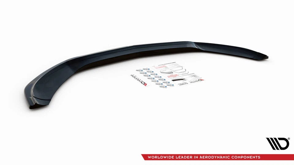 Maxton Design Frontlippe V.1 für Mercedes C43 AMG W205 Hochglanz schwarz - Bild 4 von 4
