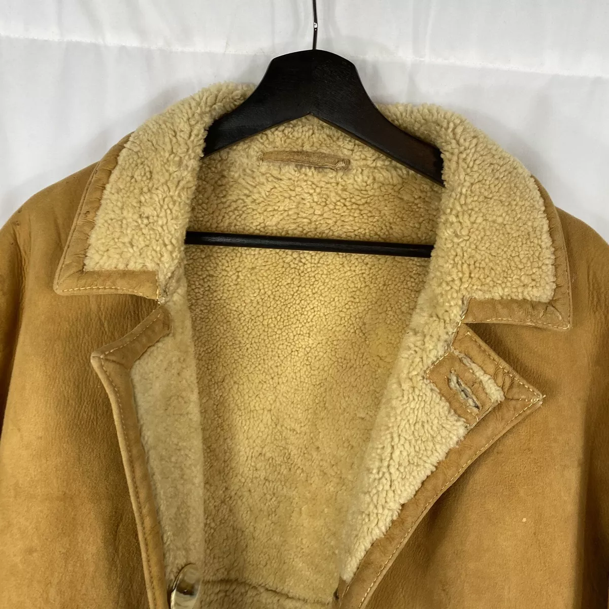 Vintage 1950s Abercrombie & Fitch Sheepskin Leather Jacket