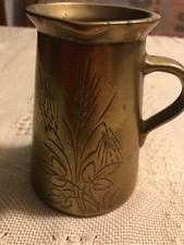 Alter Messing KRUG HENKELKRUG Vase Schwer ca. 1 Kg. Ca. 11 cm H