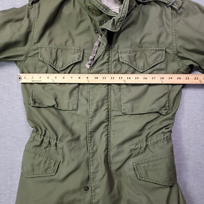 Vintage Alpha Industries Cold Weather Field Coat Men Small Long