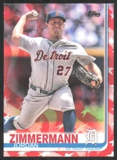 2019 Topps Series 1 Independence Day Jordan Zimmermann /76 #249