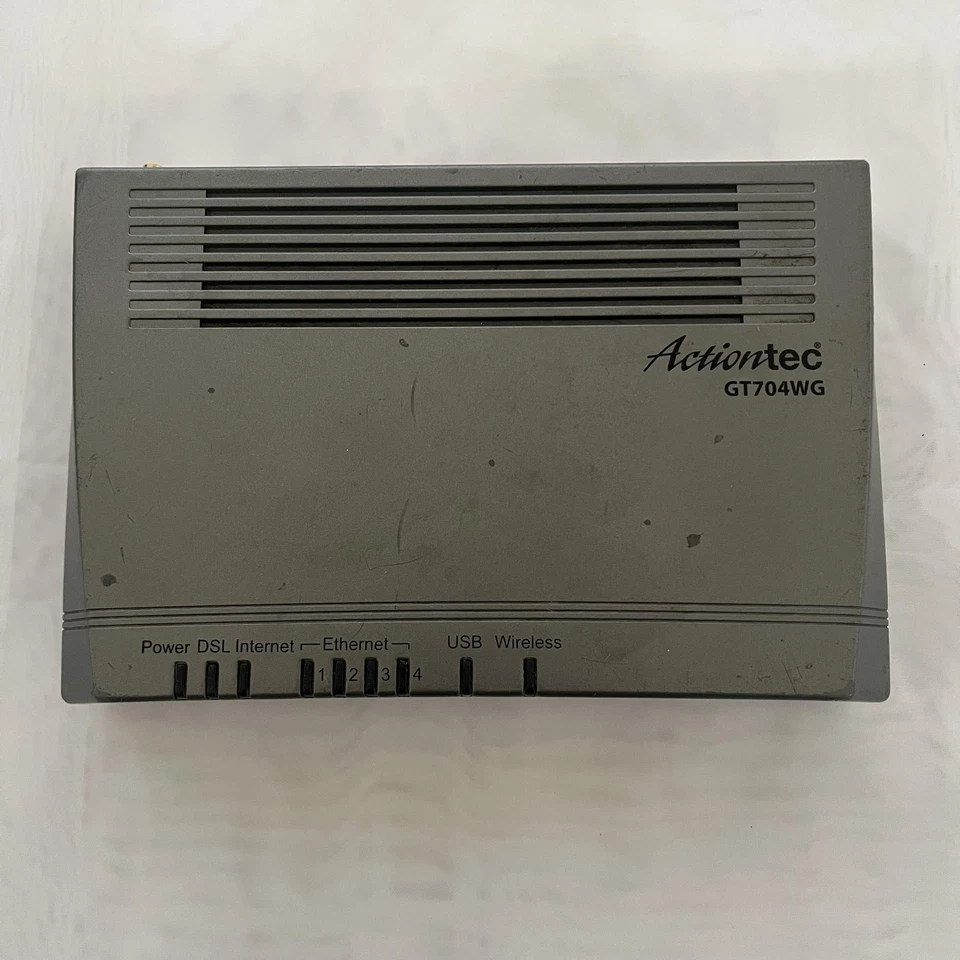 Actiontec GT704WG Inalámbrico DSL Módem Router Kit Verizon Filtros Cables Guías Bo Foto 4 de 4