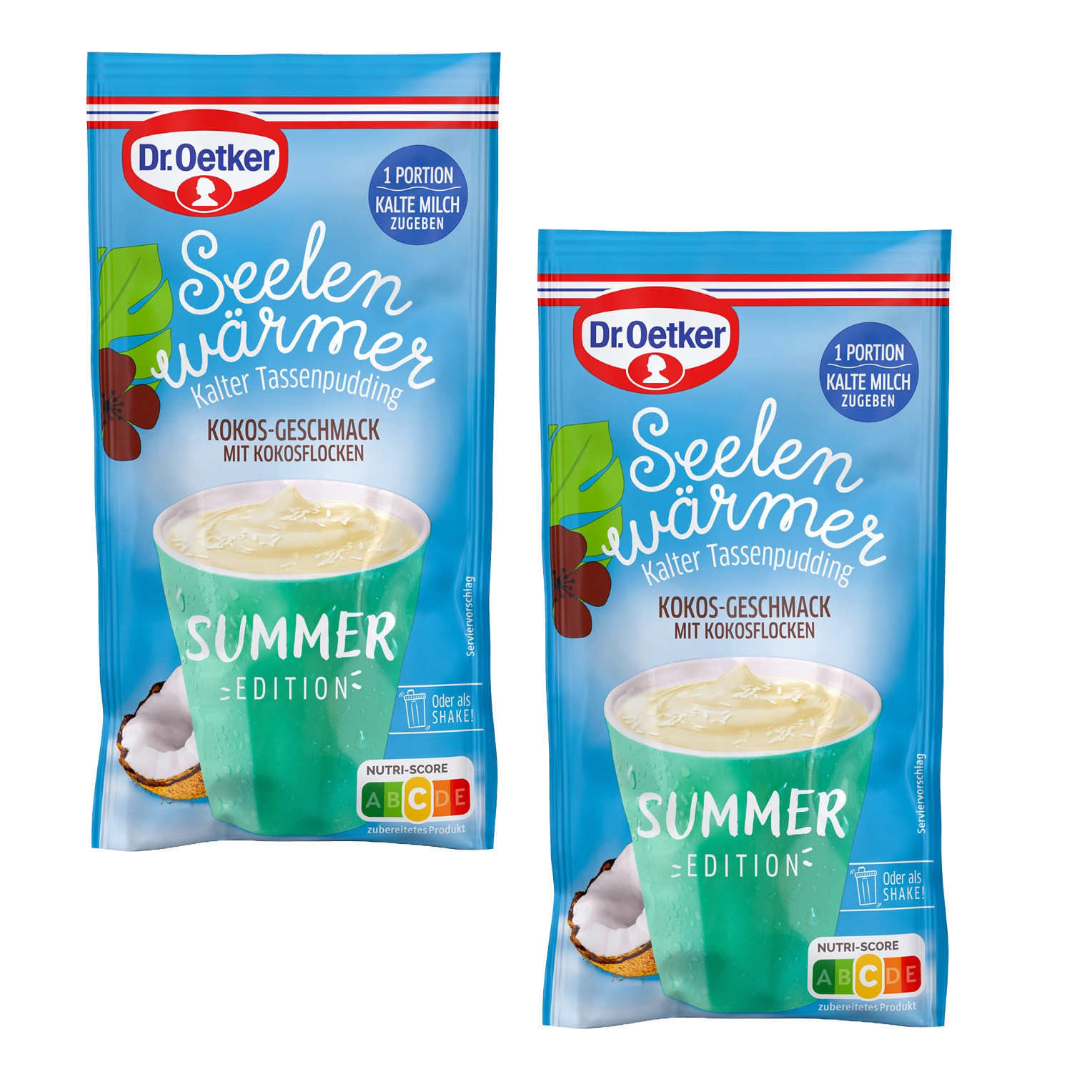 КОКОСОВЫЙ пудинг Dr Oetker SOUL WARMER Pudding -ЛЕТНЕЕ издание- 2шт 1990₽