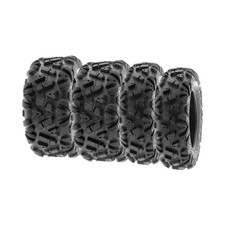Set of 4 SunF 25x8-12 25x10-12 ATV UTV Tires 6 PR Tubeless A033 POWER I Bund...